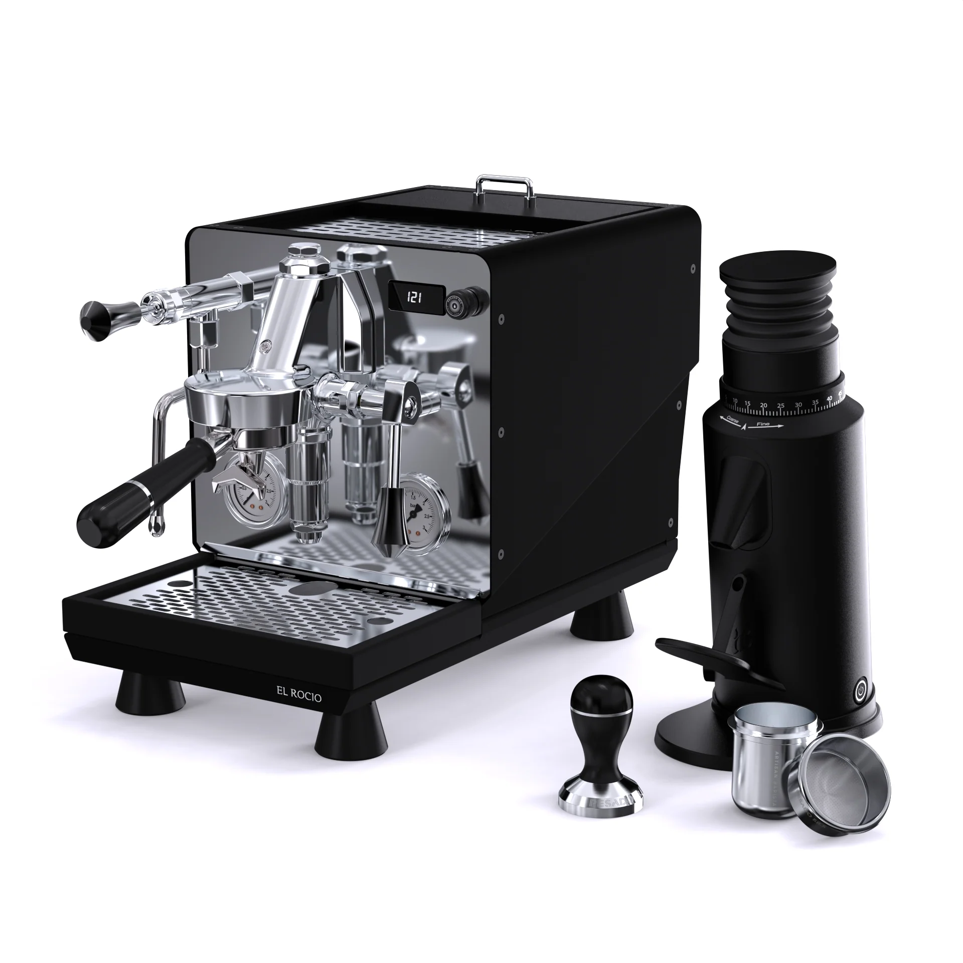 El Rocio Manus S With The Artisan Barista Variable RPM Coffee Grinder