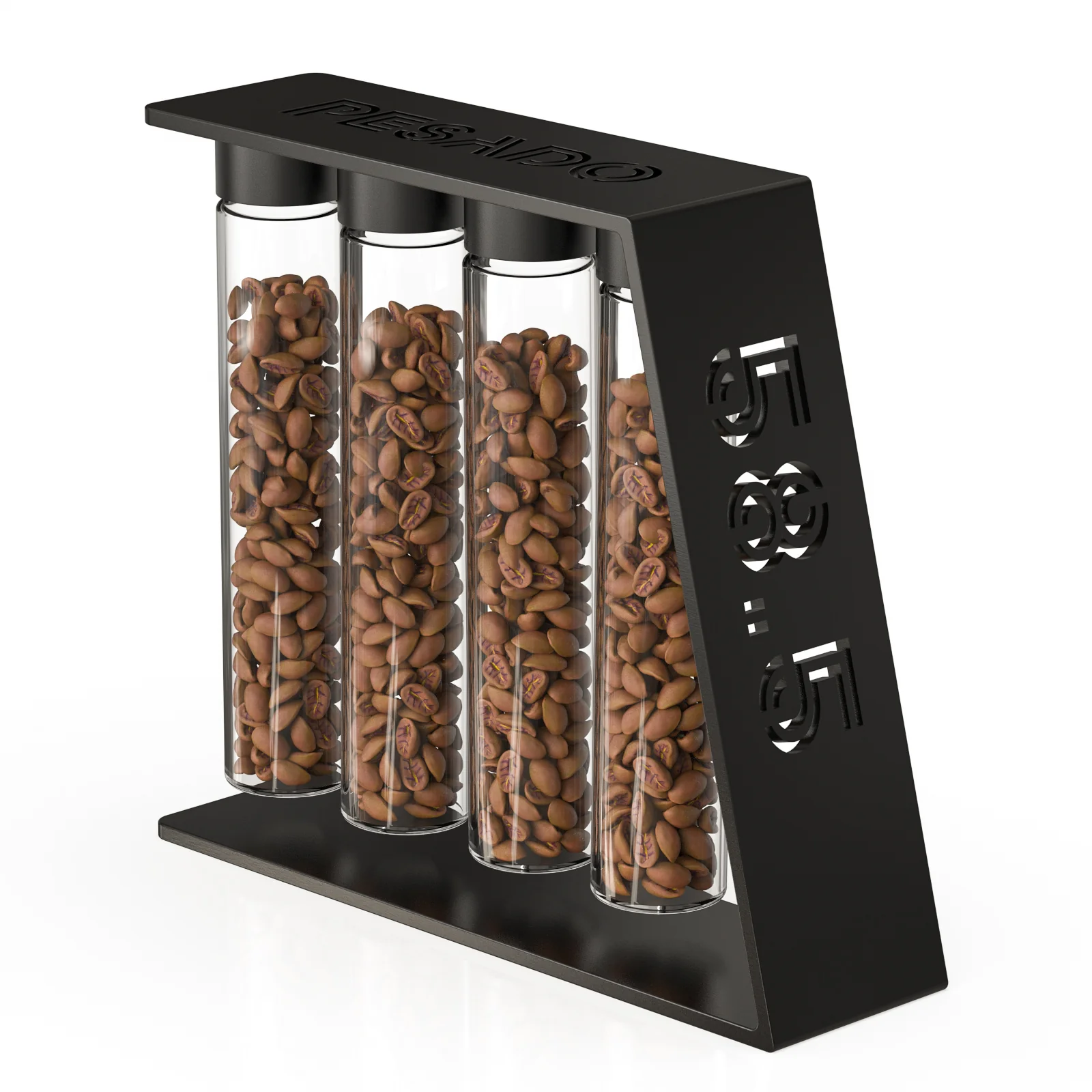 Pesado Single Dose Coffee Bean Stand + 4 Pack of Bean Tubes - Image 3
